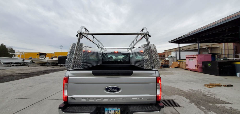 Heavy-Duty Truck Rack for Ford F350 Pickup - Aluminum Ladder Rack