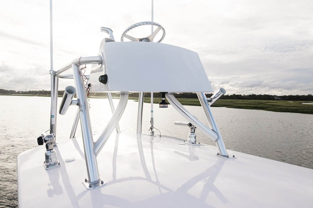 Custom Cobia Tower For A Center Console Boat - Aluminum Boat Towers