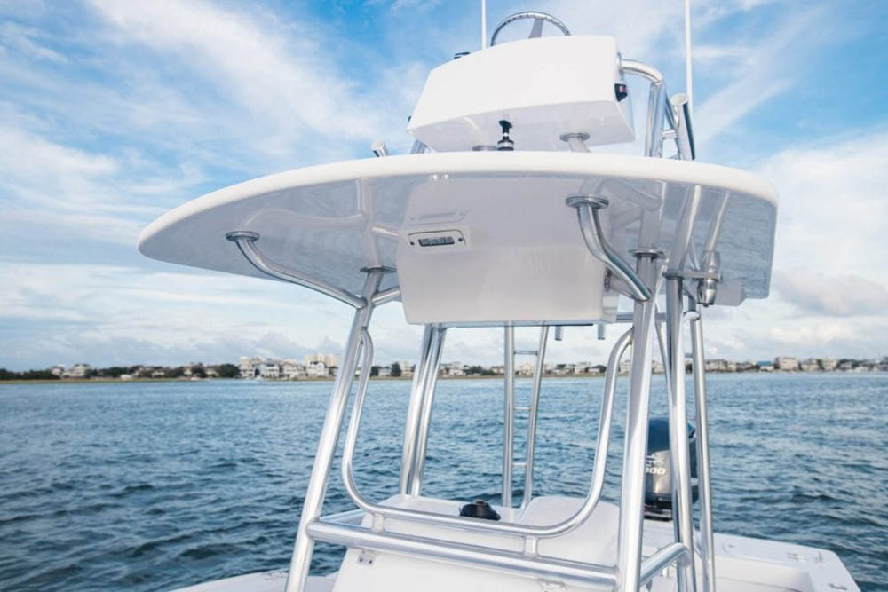 Custom Cobia Tower For A Center Console Boat - Aluminum Boat Towers