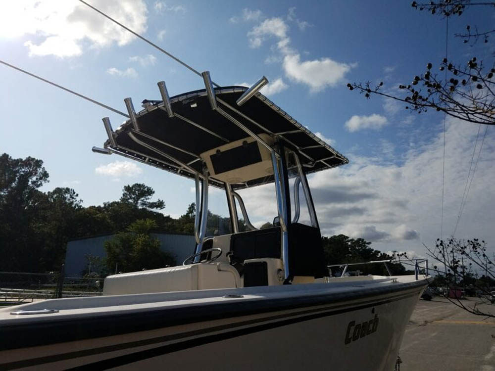 Custom Boat Curtains For A Parker Center Console - High Speed Welding