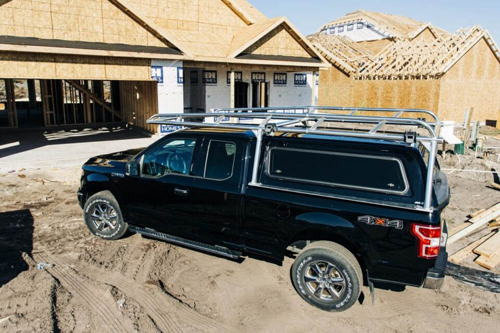 Camper Shell Ladder Rack - Aluminum Truck Rack for Topper